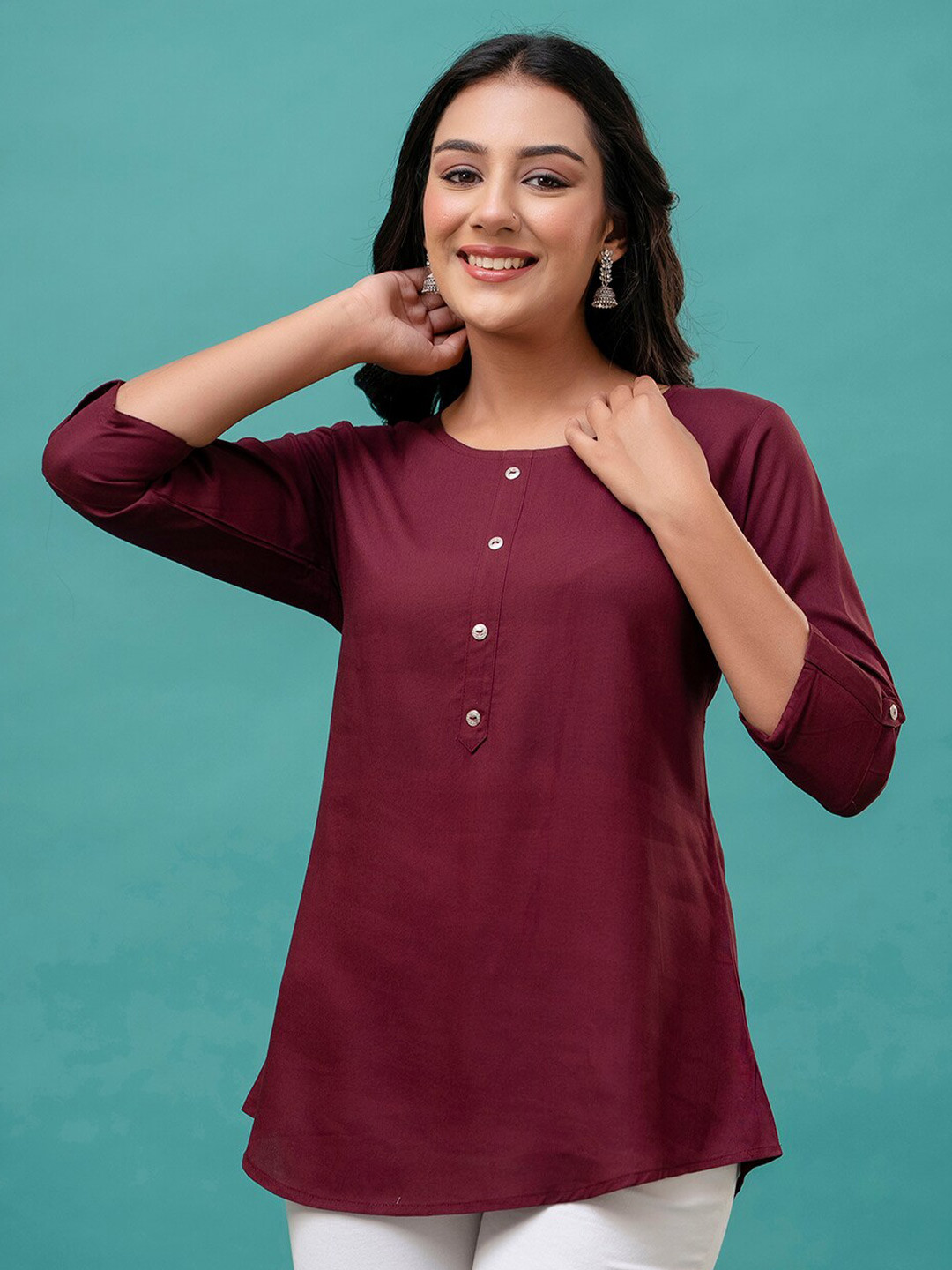

FERANOID Kurti, Maroon