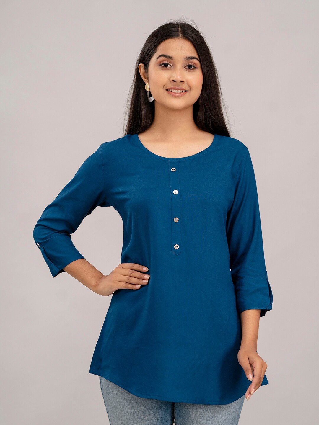 

FERANOID Kurti, Teal