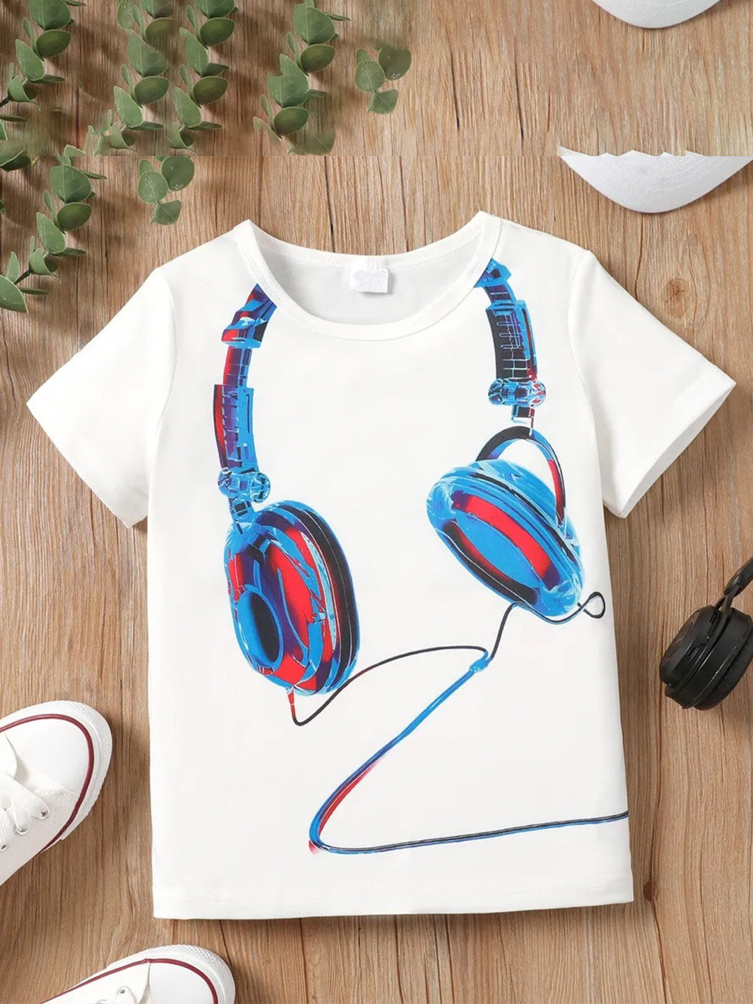 

Googo Gaaga Boys Printed T-shirt, White