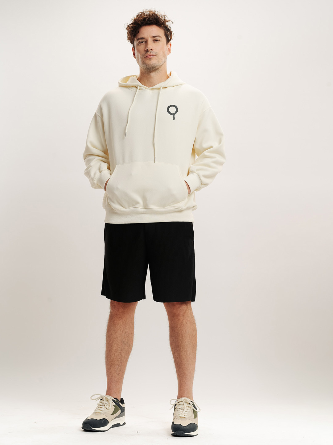 

FREAKINS Men Hooded Sweatshirt, Off white
