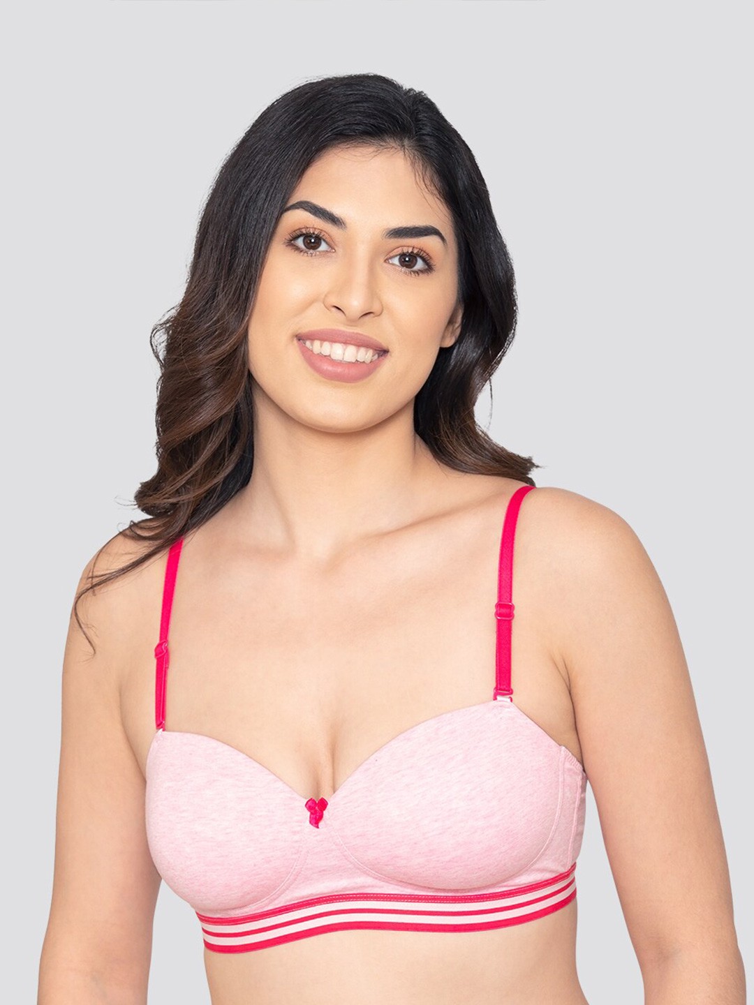 

K LINGERIE Bra Full Coverage Heavily Padded, Pink