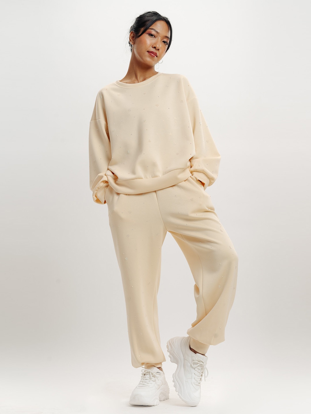 

FREAKINS Long Sleeves Pullover, Beige
