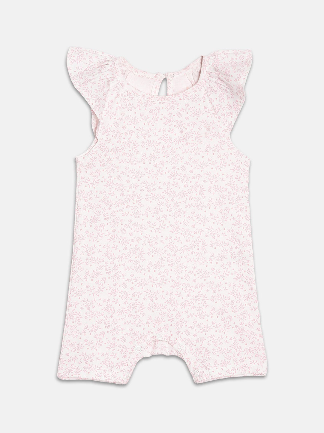 

Broon Infant Girls Printed Organic Cotton Romper, Pink