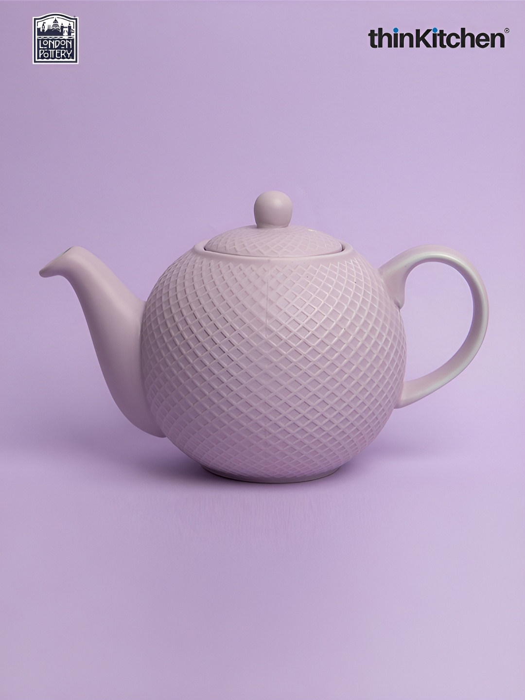 

London Pottery Purple Textured Stoneware Matte Kettle Set of Cups and Mugs
