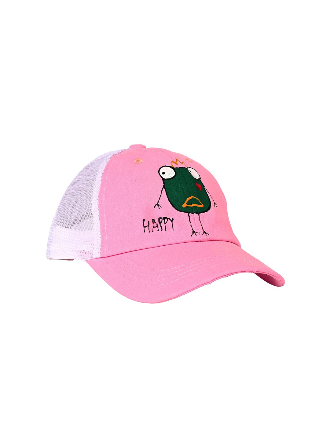 

KID-O-WORLD Girls Printed Baseball Cap, Pink