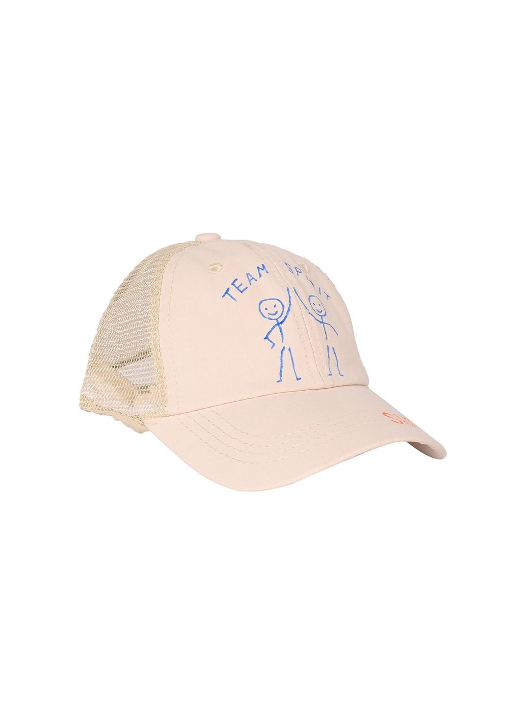

KID-O-WORLD Girls Printed Baseball Cap, Beige
