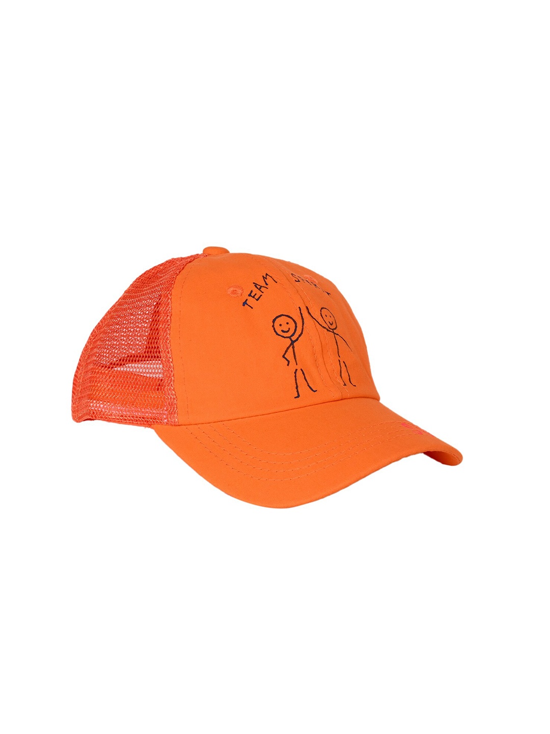 

KID-O-WORLD Girls Printed Baseball Cap, Orange