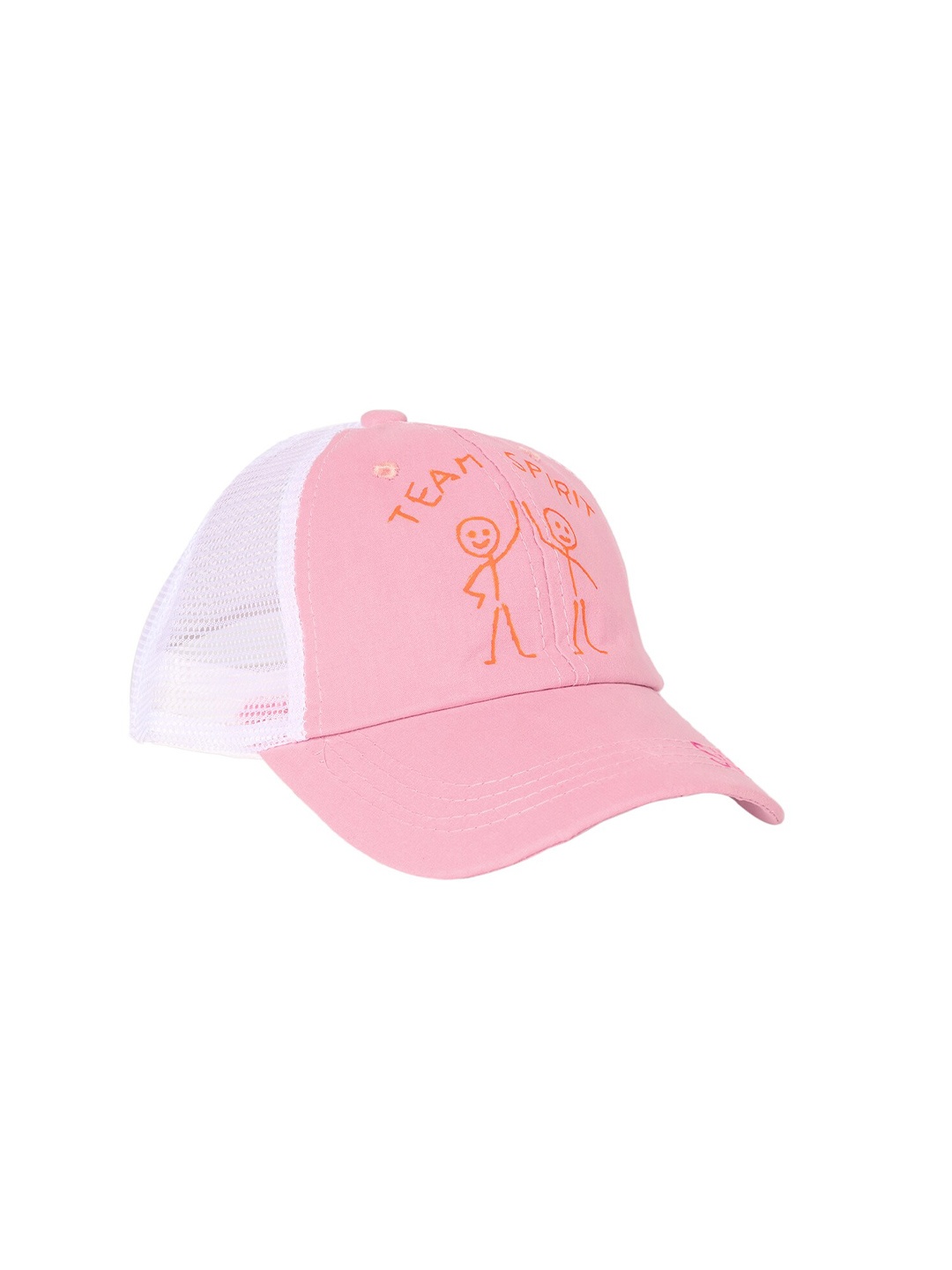 

KID-O-WORLD Girls Colourblocked Baseball Cap, Pink