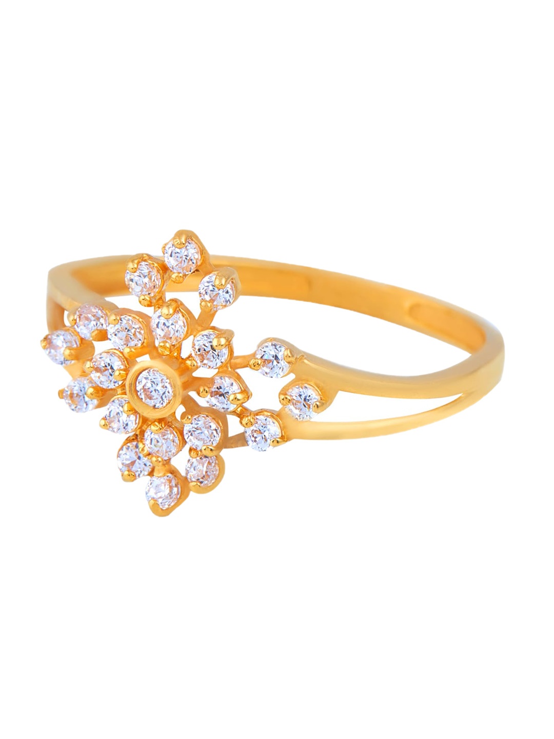 

BHIMA 22K Hallmark 916 Purity Yellow Gold Elegant Stone Ring