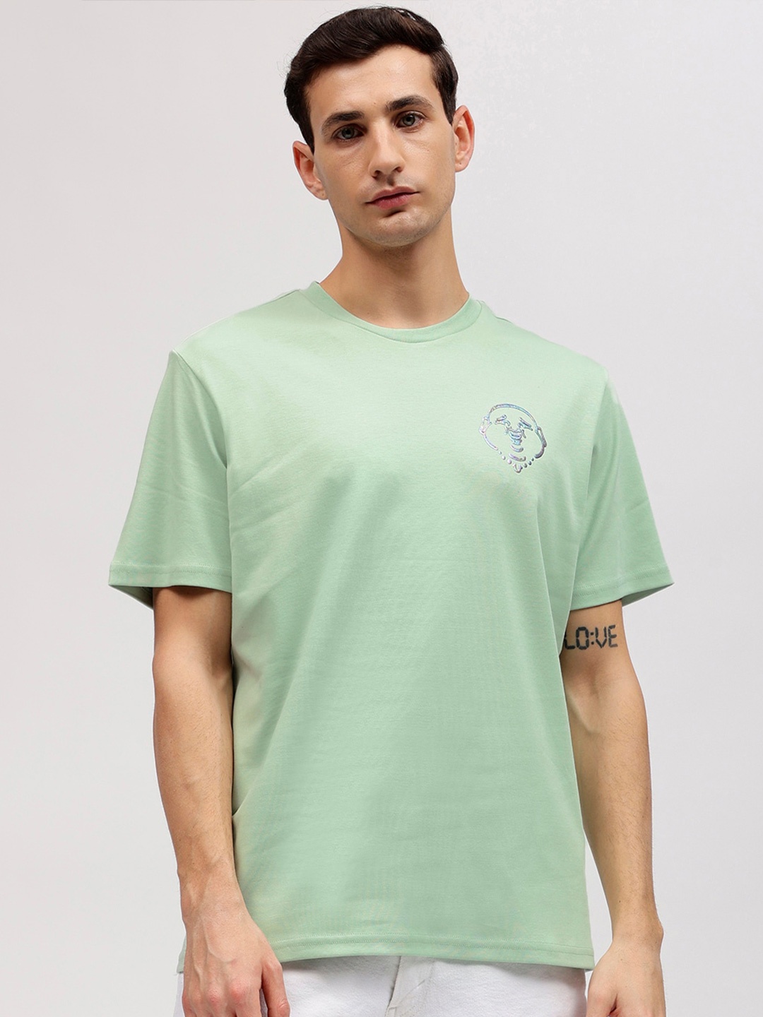 

True Religion Men Applique T-shirt, Green