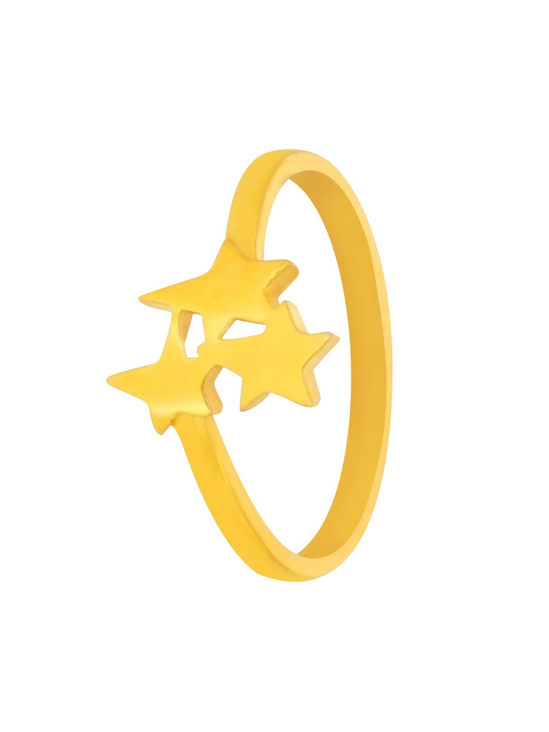 

BHIMA 22K Hallmark 916 Purity Yellow Gold Tristar Design Ring