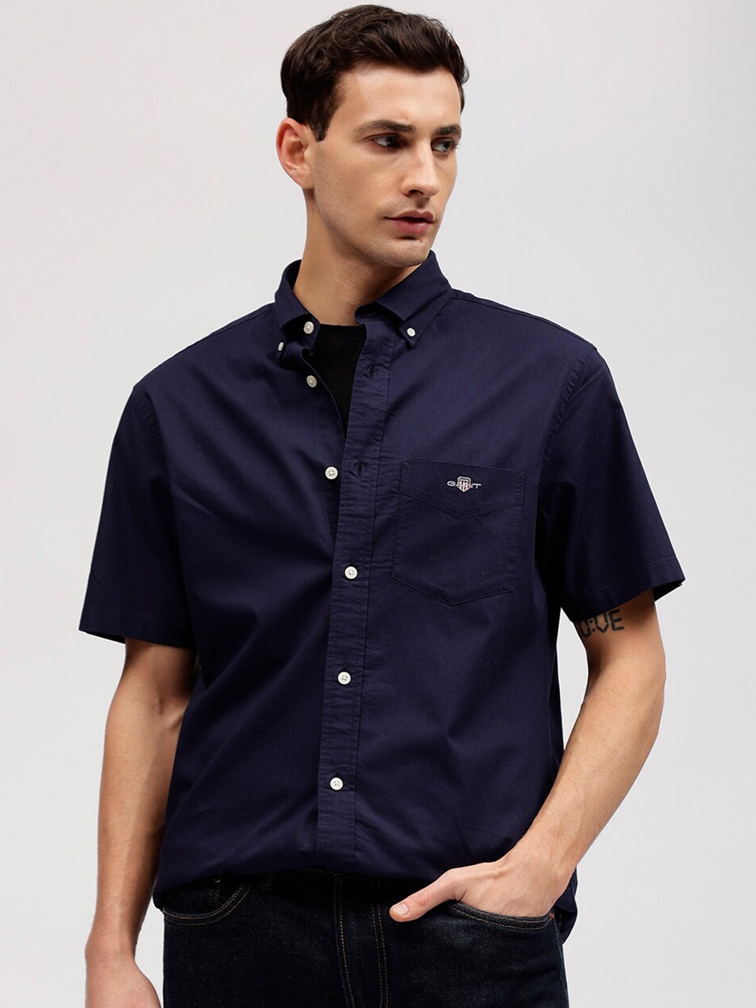 

GANT Regular Fit Button Down Casual Shirts, Blue