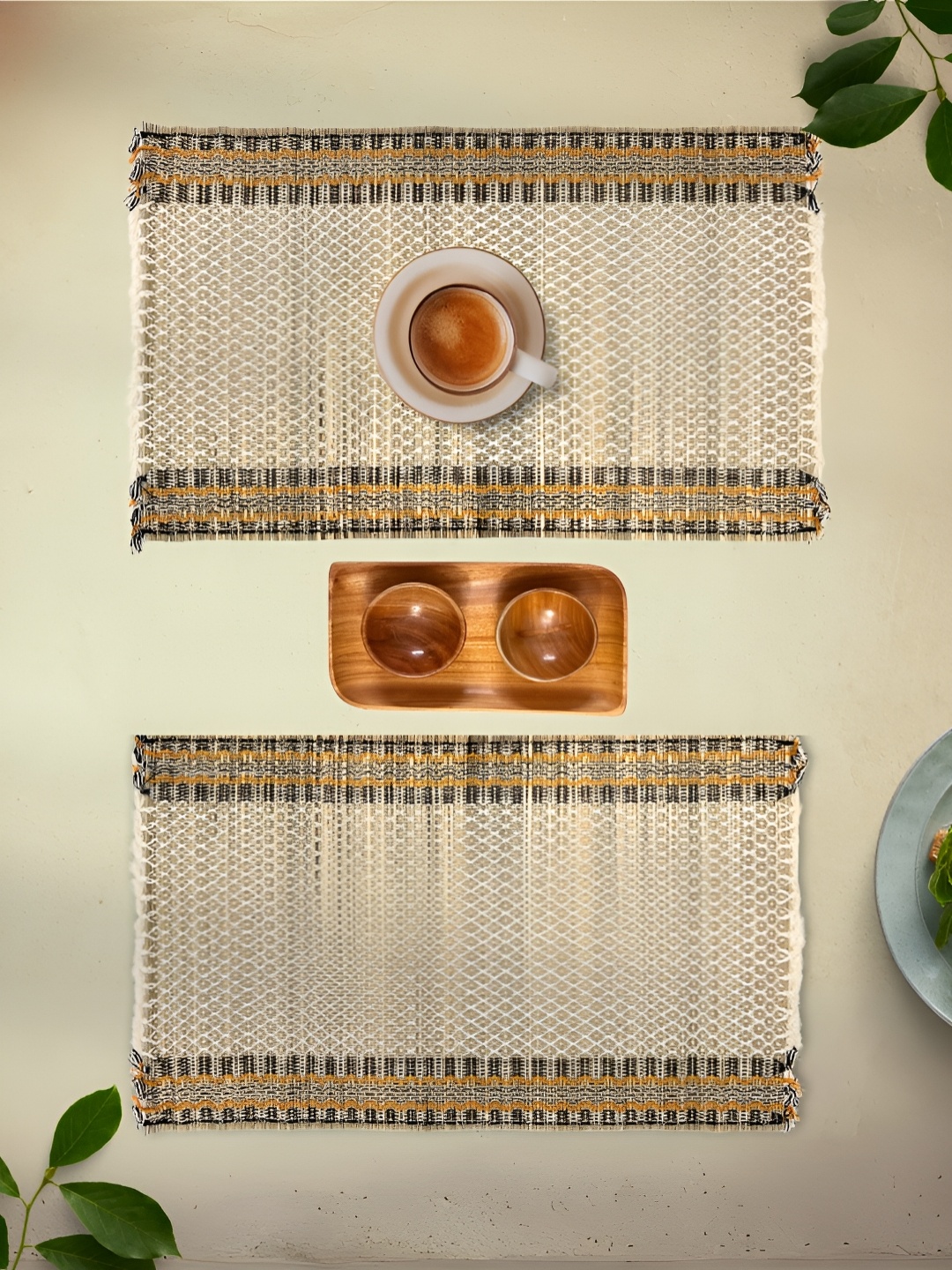 

Peepul Tree Set Of 2 Beige Grass Table Placemats