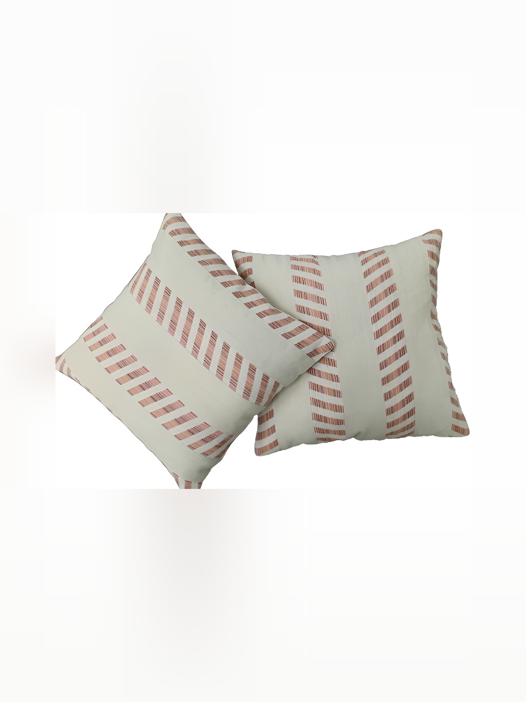 

SLEEPY THREADS Blue Striped Square Cushion Covers