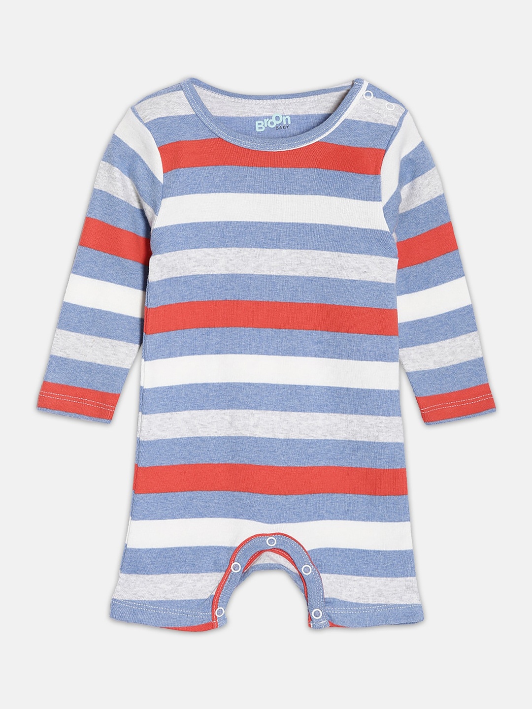 

Broon Infant Boys Printed Cotton Romper, White