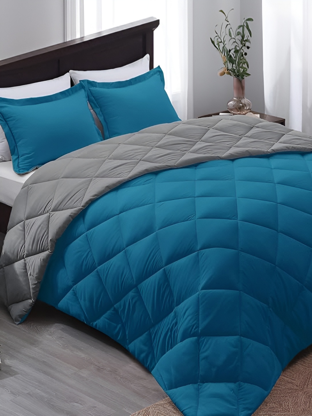 

Sasimo Blue & Grey Heavy Winter Single Bed Comforter