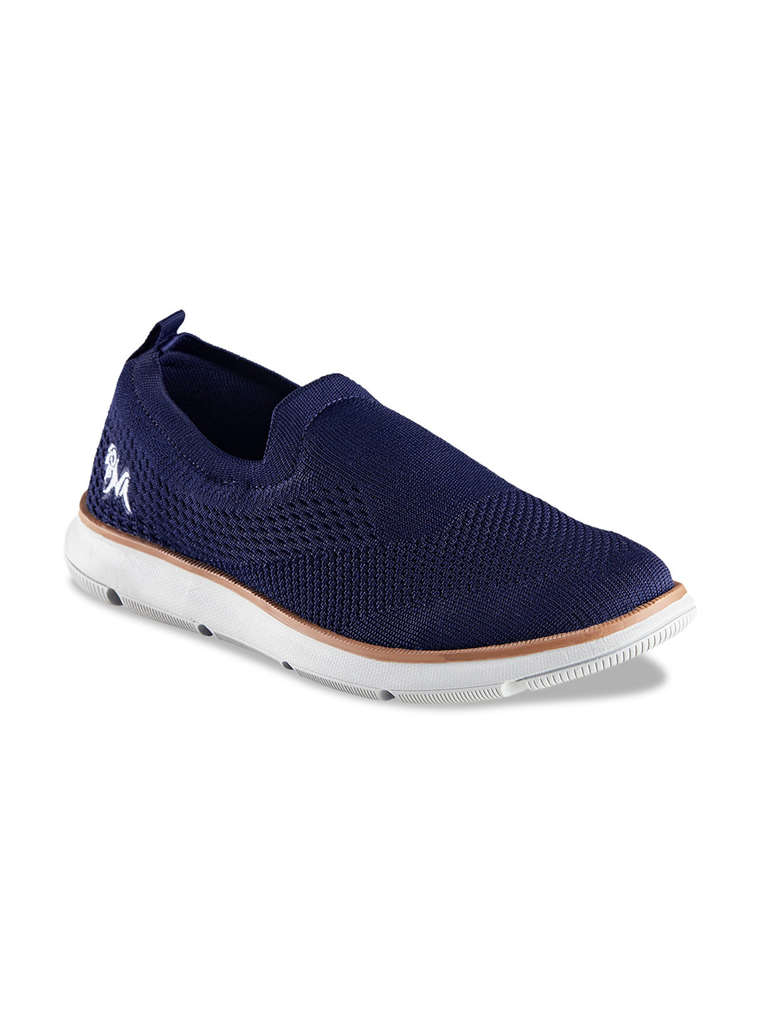 

NEEMANS Men Woven Design Slip-On Sneakers, Navy blue