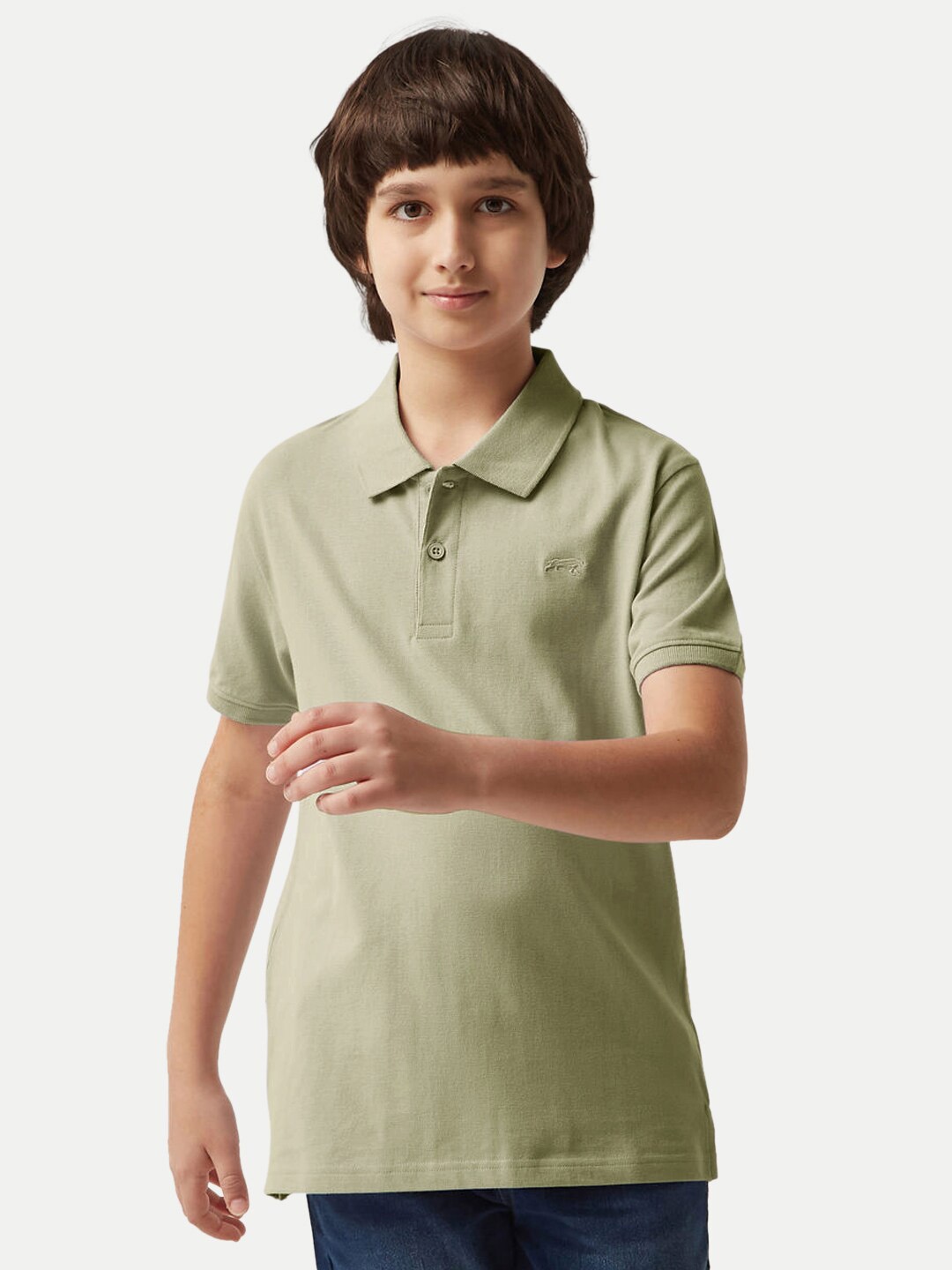 

BAESD Boys Polo Collar T-shirt, Green