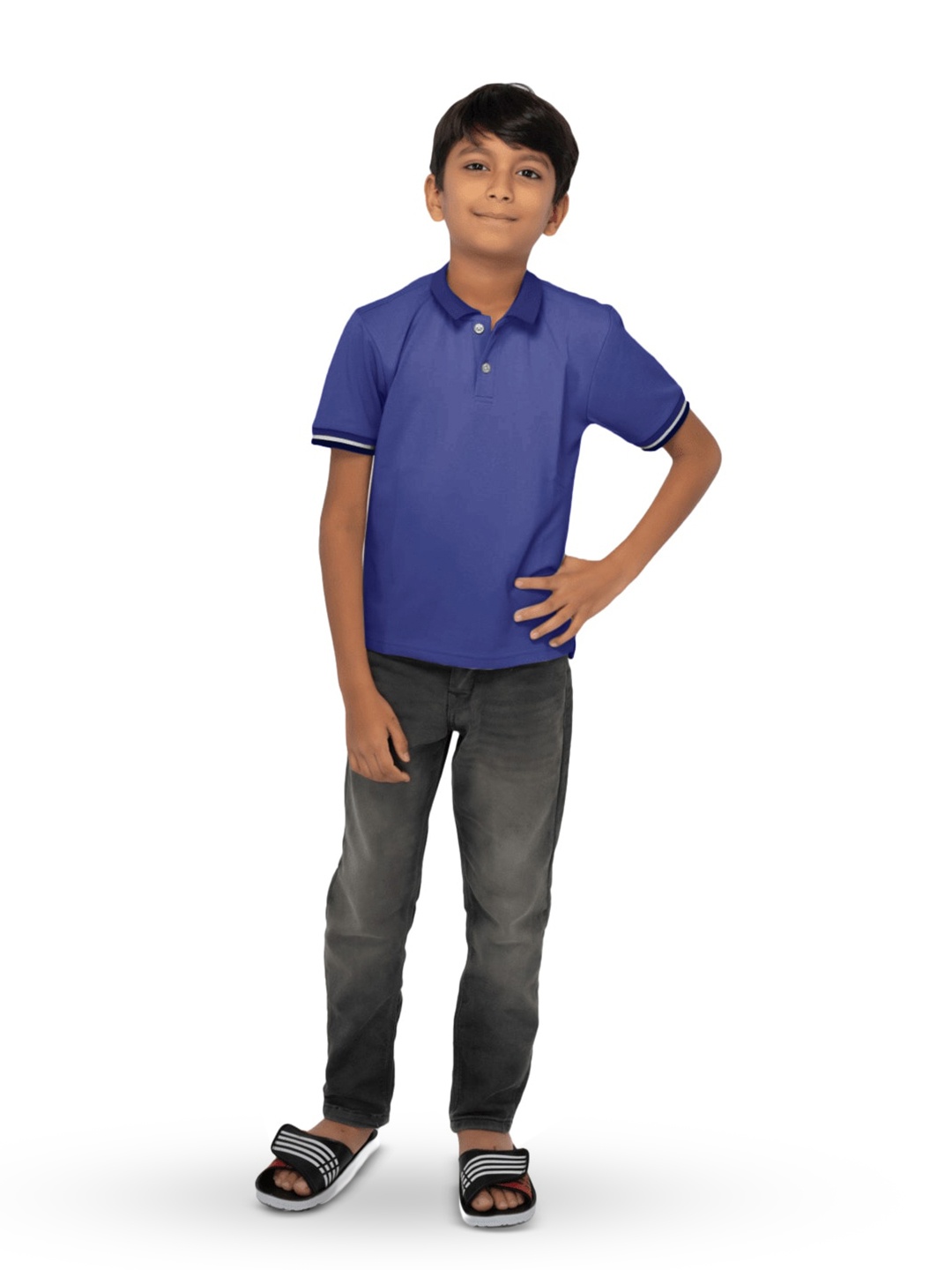 

BAESD Boys Polo Collar T-shirt, Blue