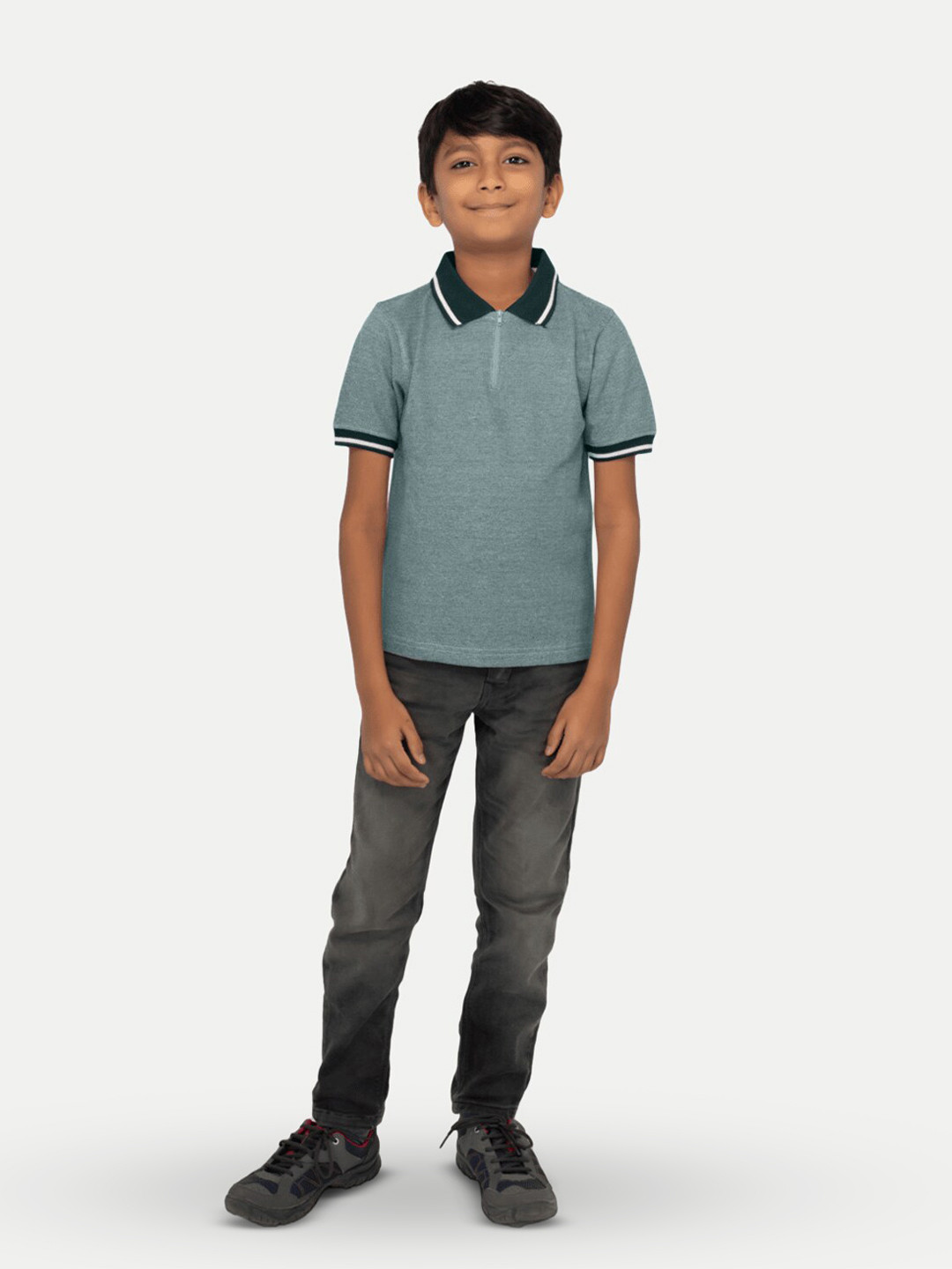 

BAESD Boys Hooded Pockets Slim Fit T-shirt, Green