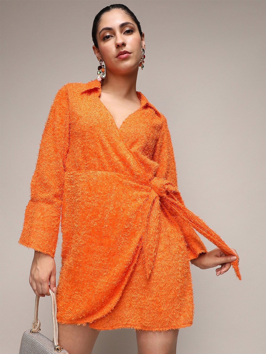 

Campus Sutra Print Dress, Orange