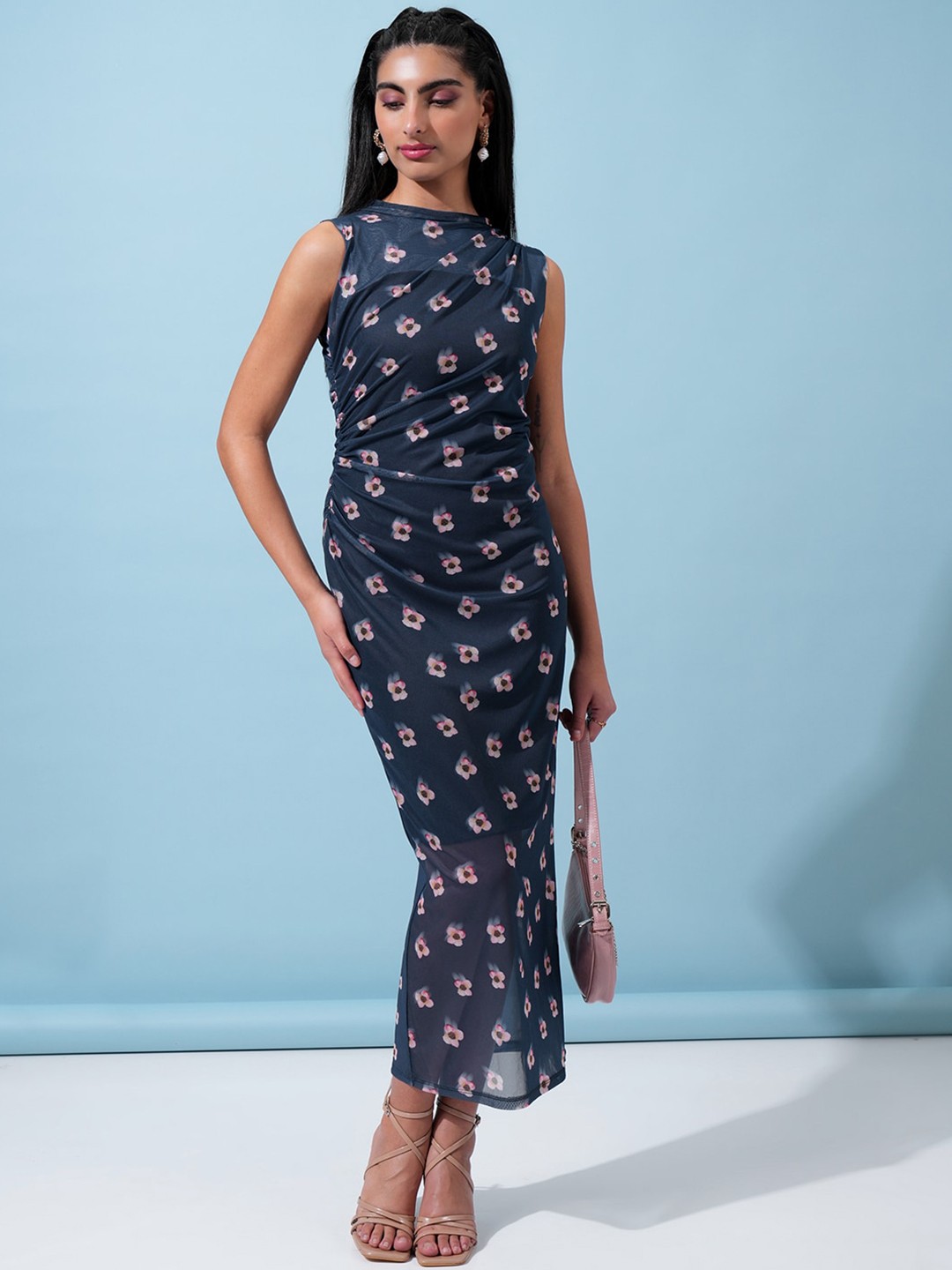 

Tokyo Talkies Floral Print Maxi Dress, Blue
