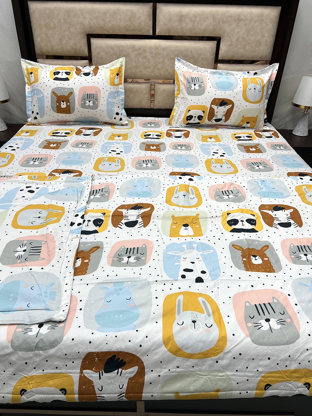 

Pure Decor Unisex Kids Bedding Set, White