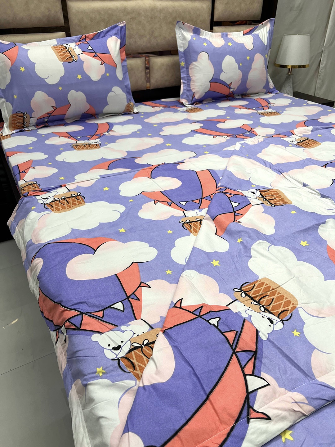 

Pure Decor Unisex Kids Purple Bedding Set