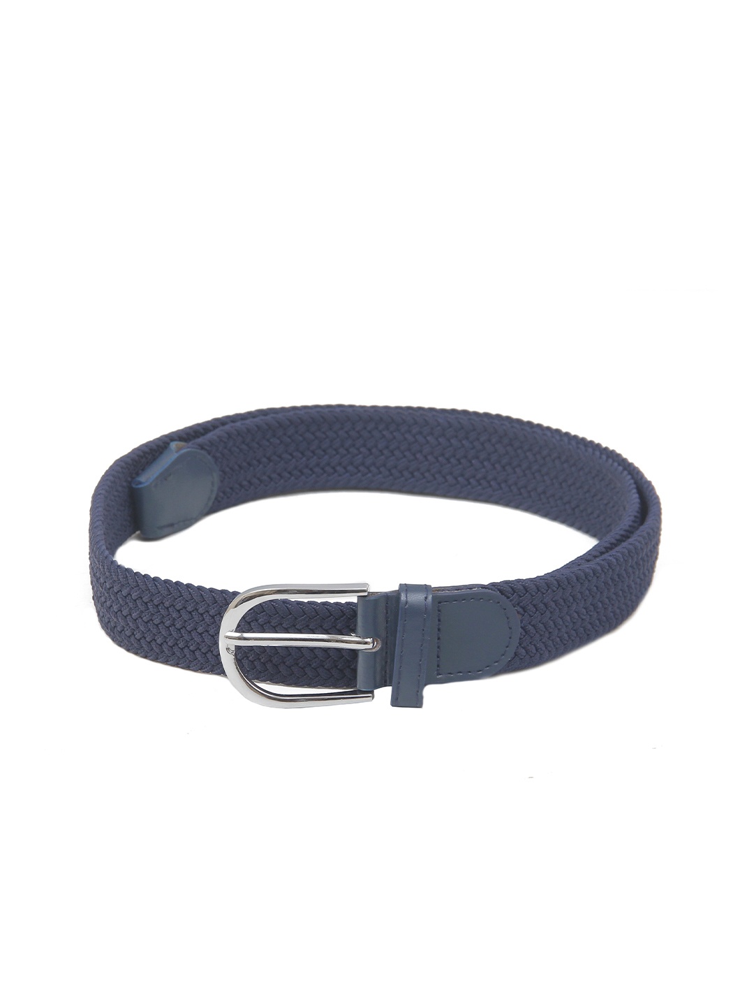 

Calvadoss Men Braided Stretchable Belt, Navy blue