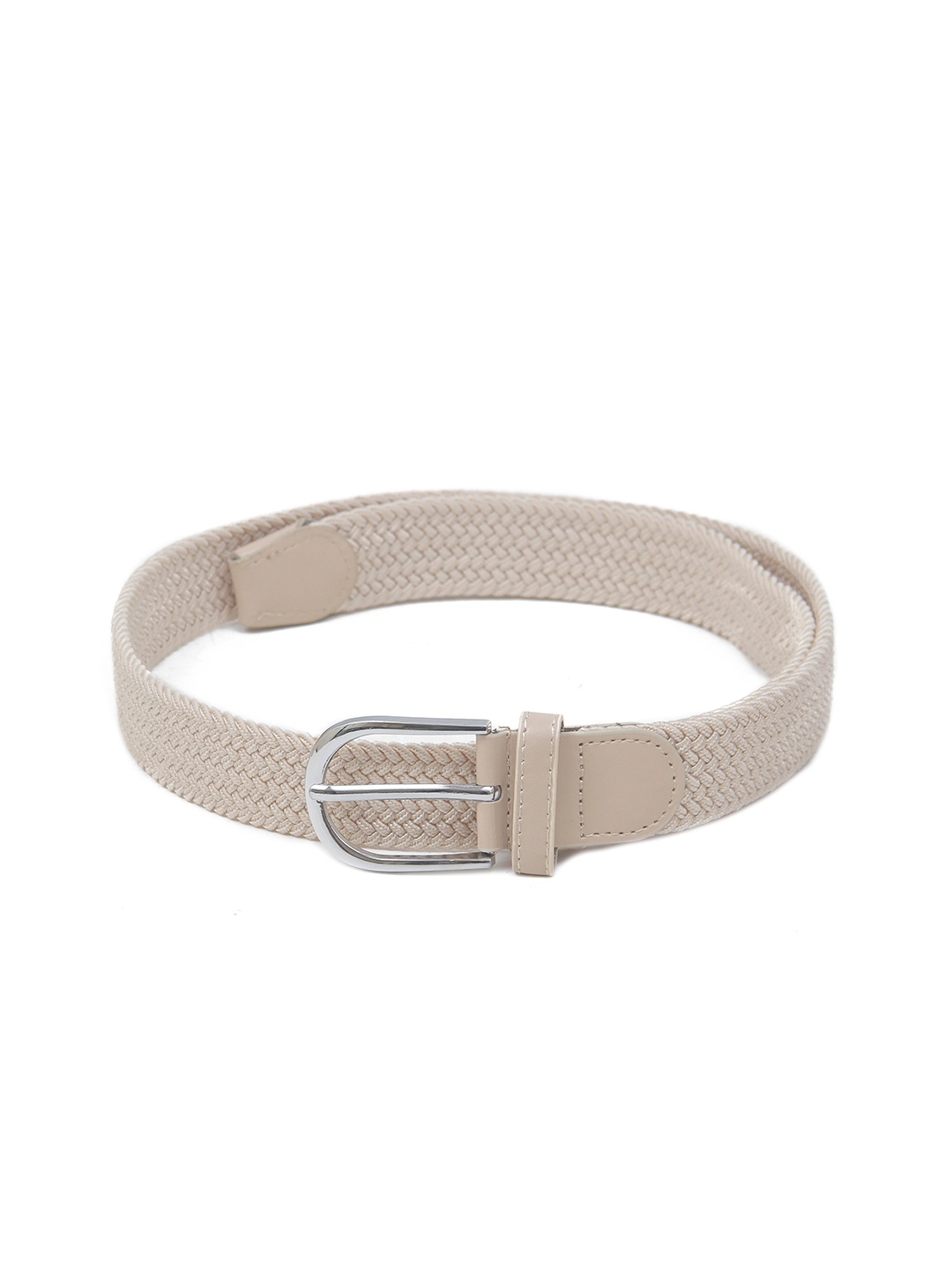 

Calvadoss Men Braided Belt, Beige