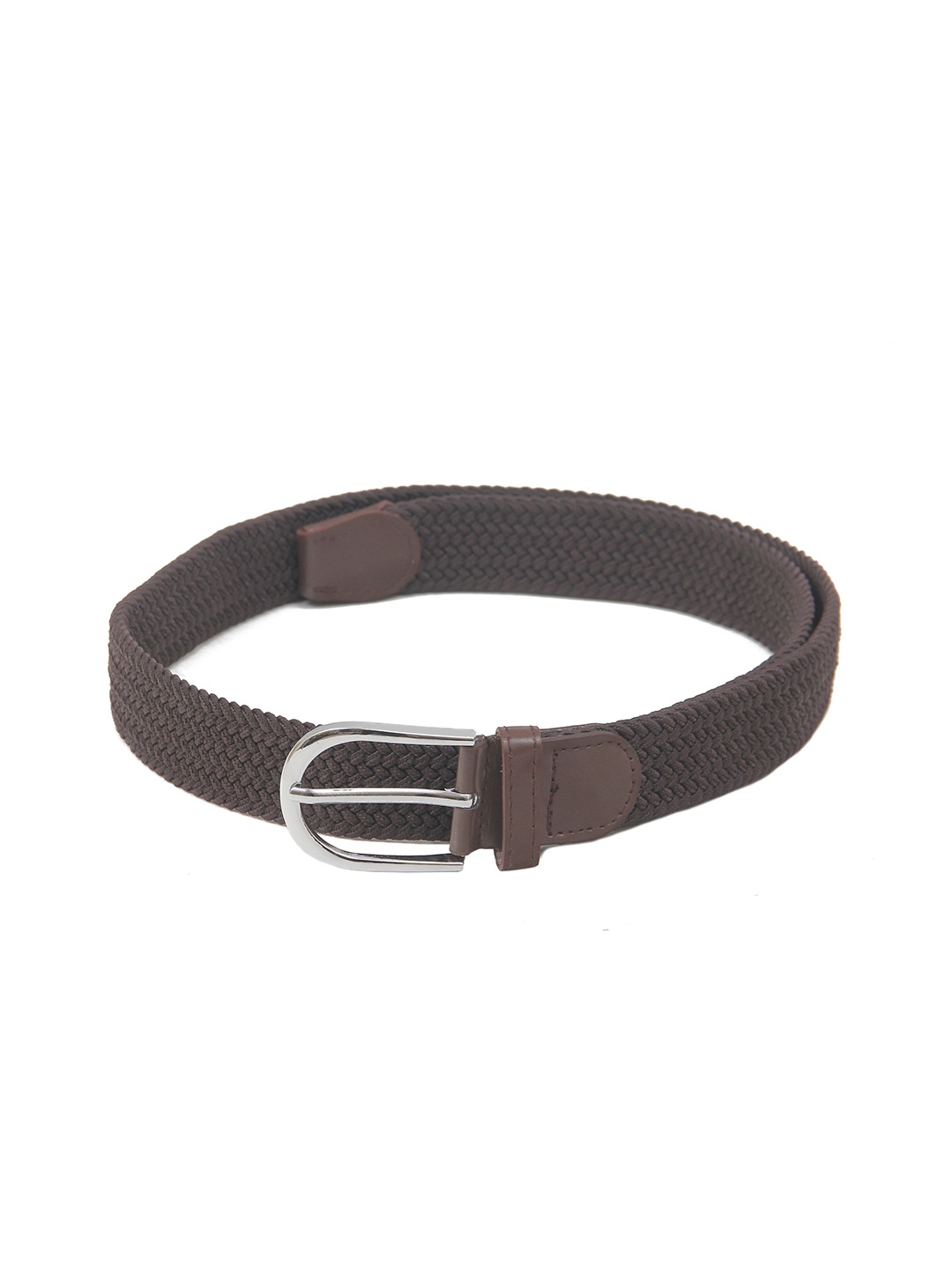 

Calvadoss Men Braided Stretchable Belt, Brown