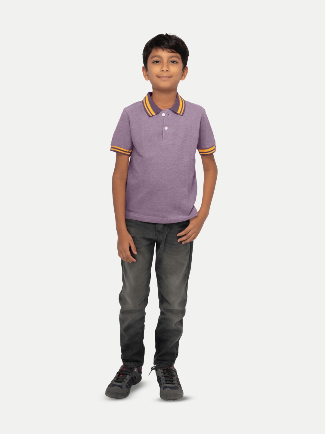 

BAESD Boys Polo Collar T-shirt, Red