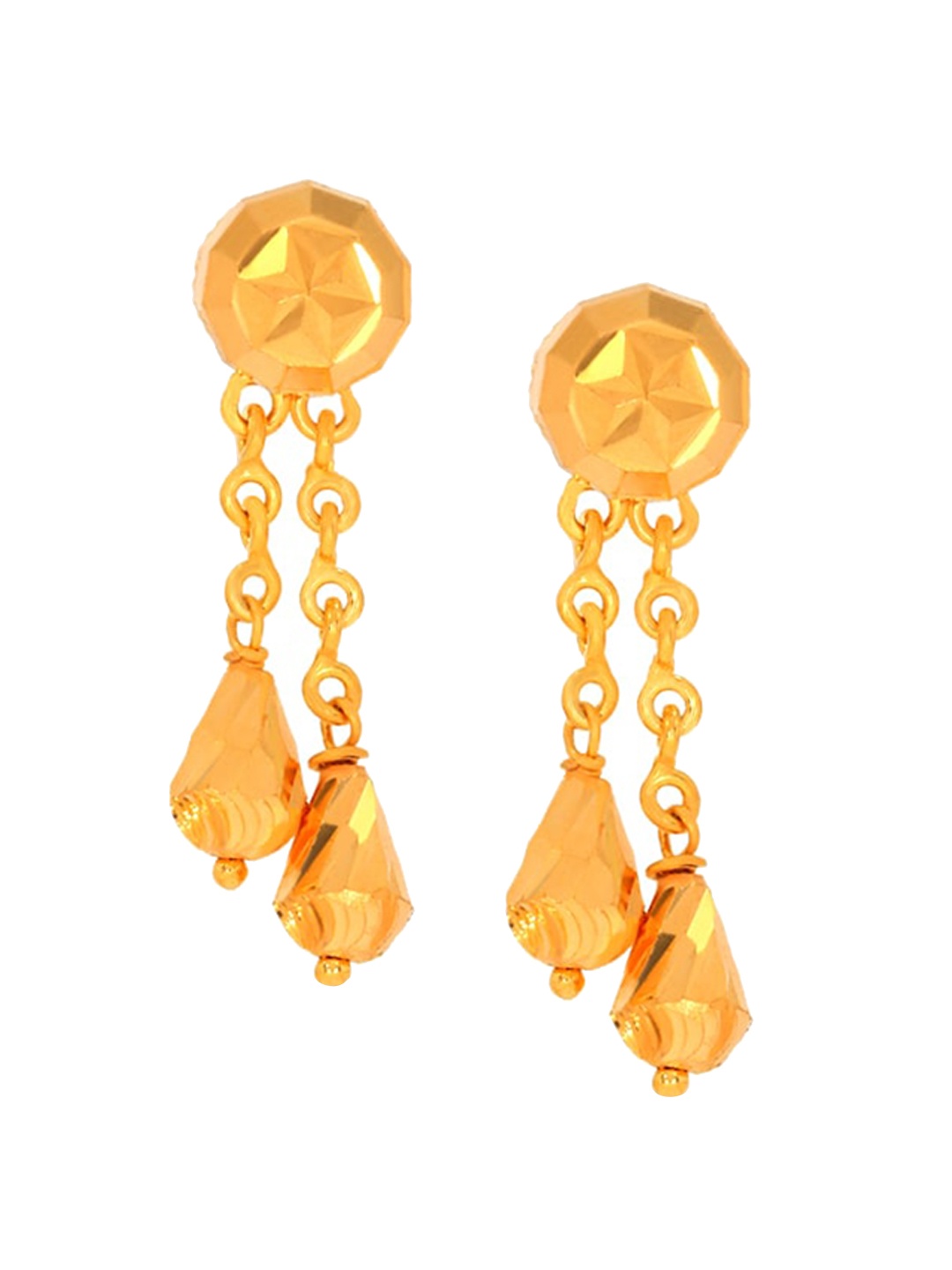 

BHIMA 22K Hallmark 916 Purity Yellow Gold Cutting Ball Drop