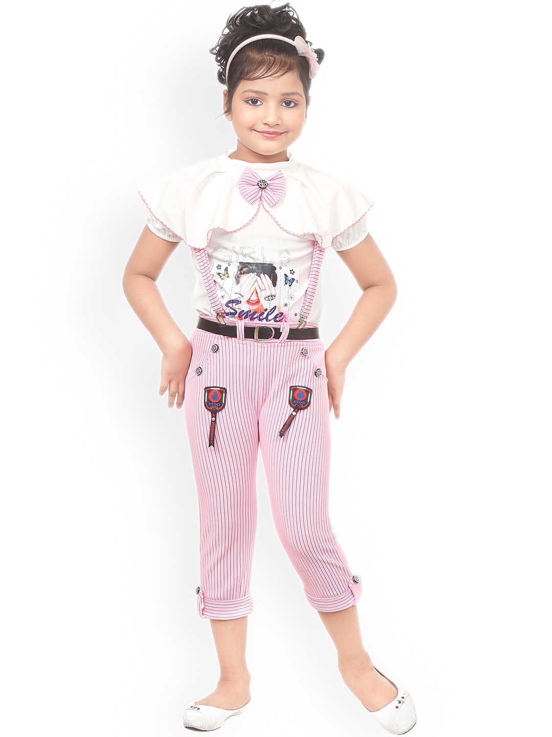 

BAESD Girls Pink Dungarees