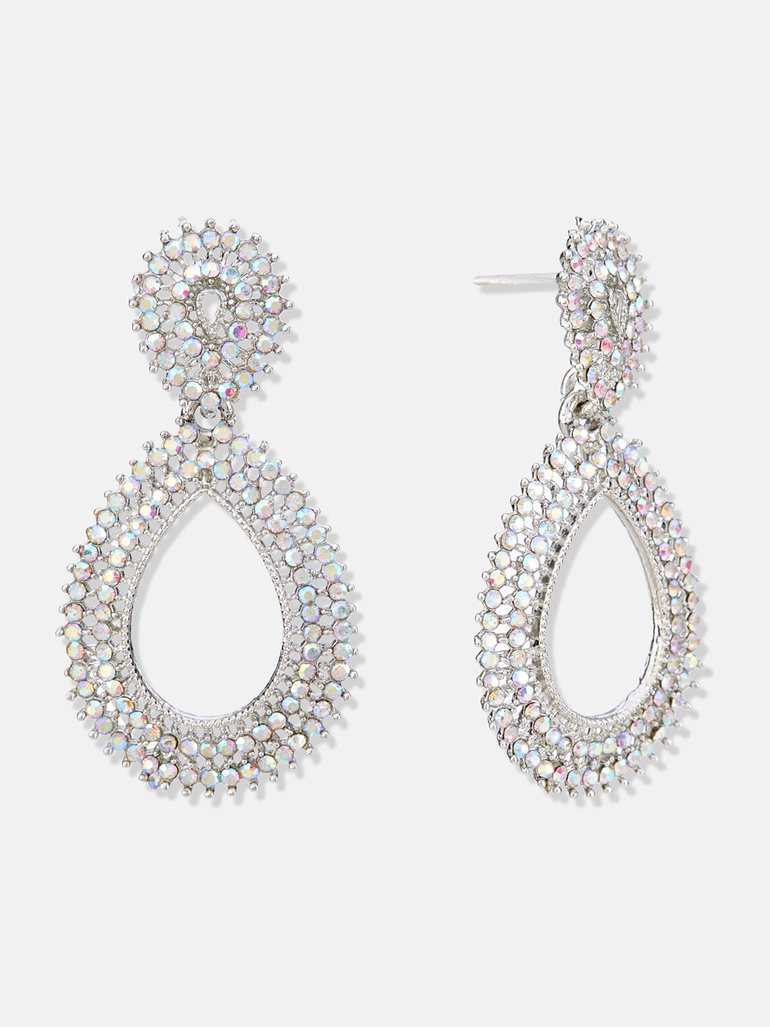 

ATIBELLE Contemporary Drop Earrings, Silver