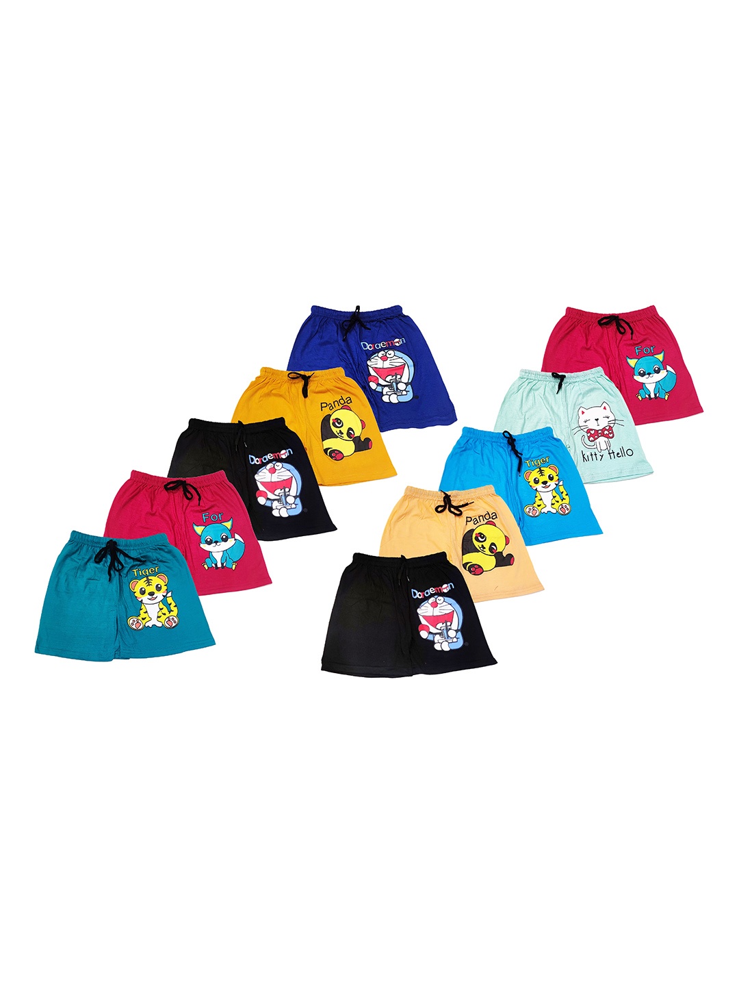 

BAESD Unisex Kids Printed Shorts, Multi