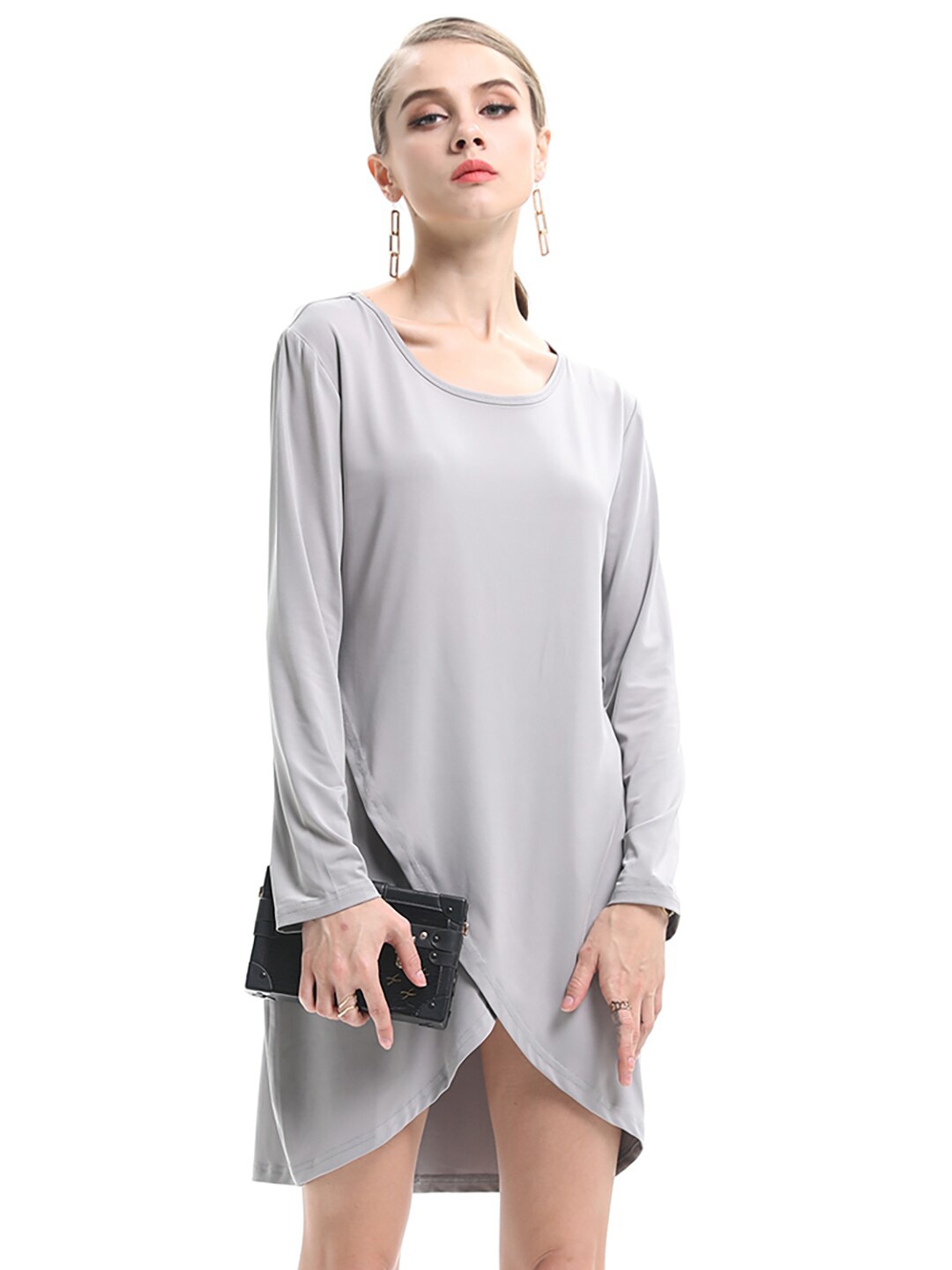 

JC Mode A-Line Dress, Grey