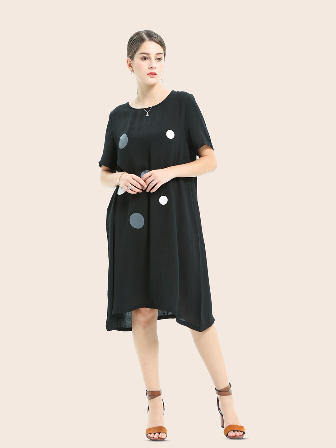 

JC Mode A-Line Dress, Black