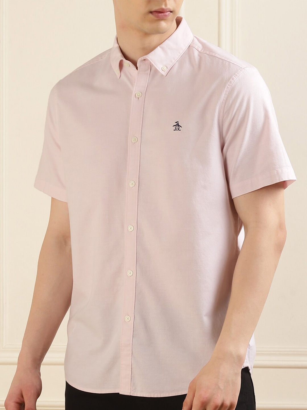 

Original Penguin Men Slim Fit Opaque Casual Shirt, Pink