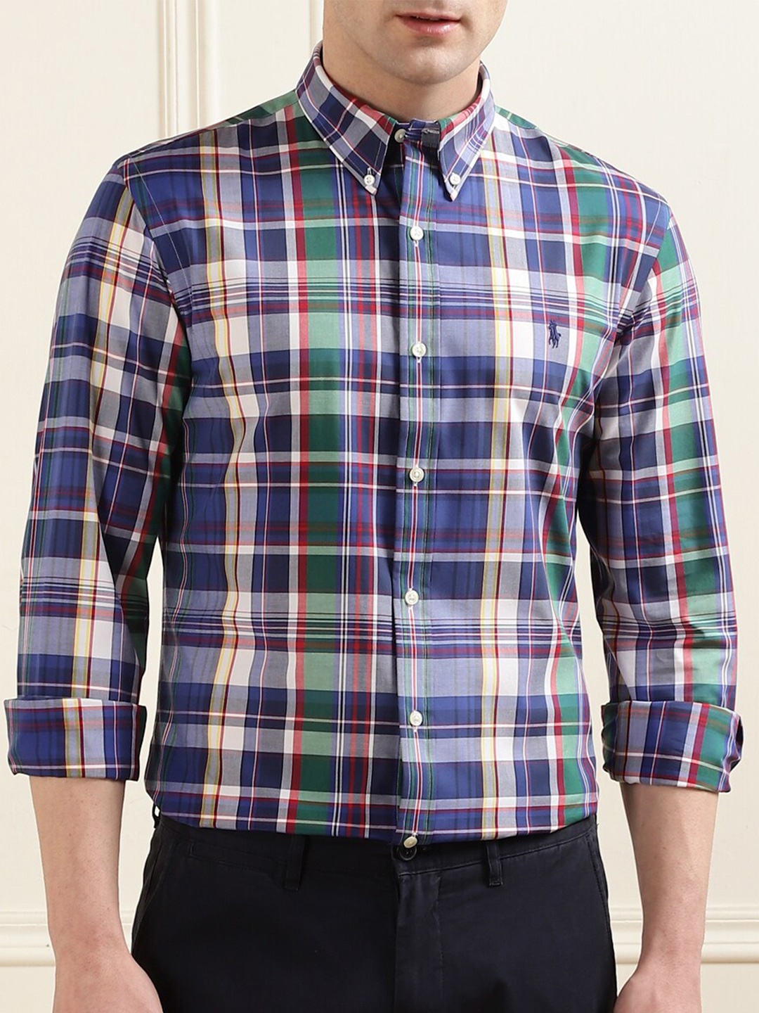 

Polo Ralph Lauren Striped Slim-Fit Shirt, Blue