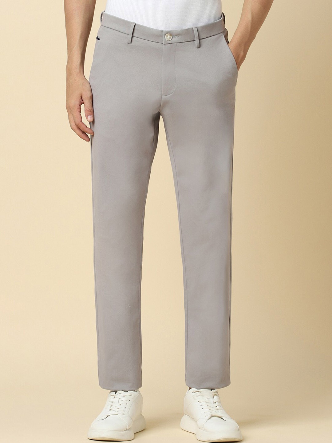

Allen Solly Men Trousers, Grey