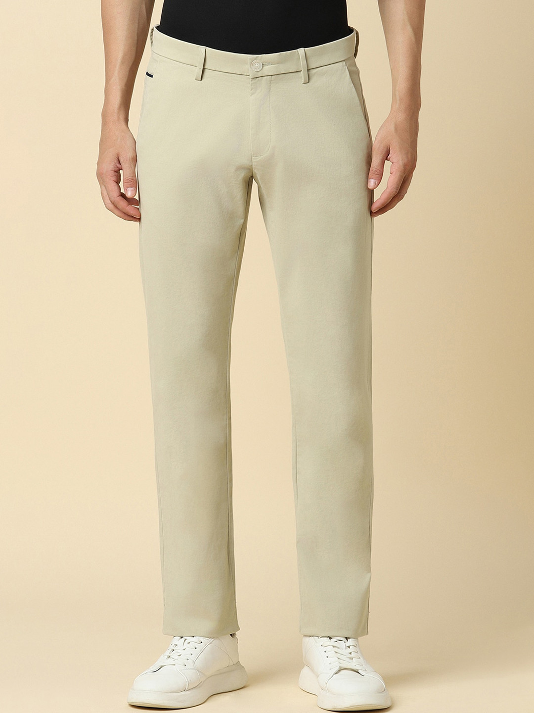 

Allen Solly Men Trousers, Beige