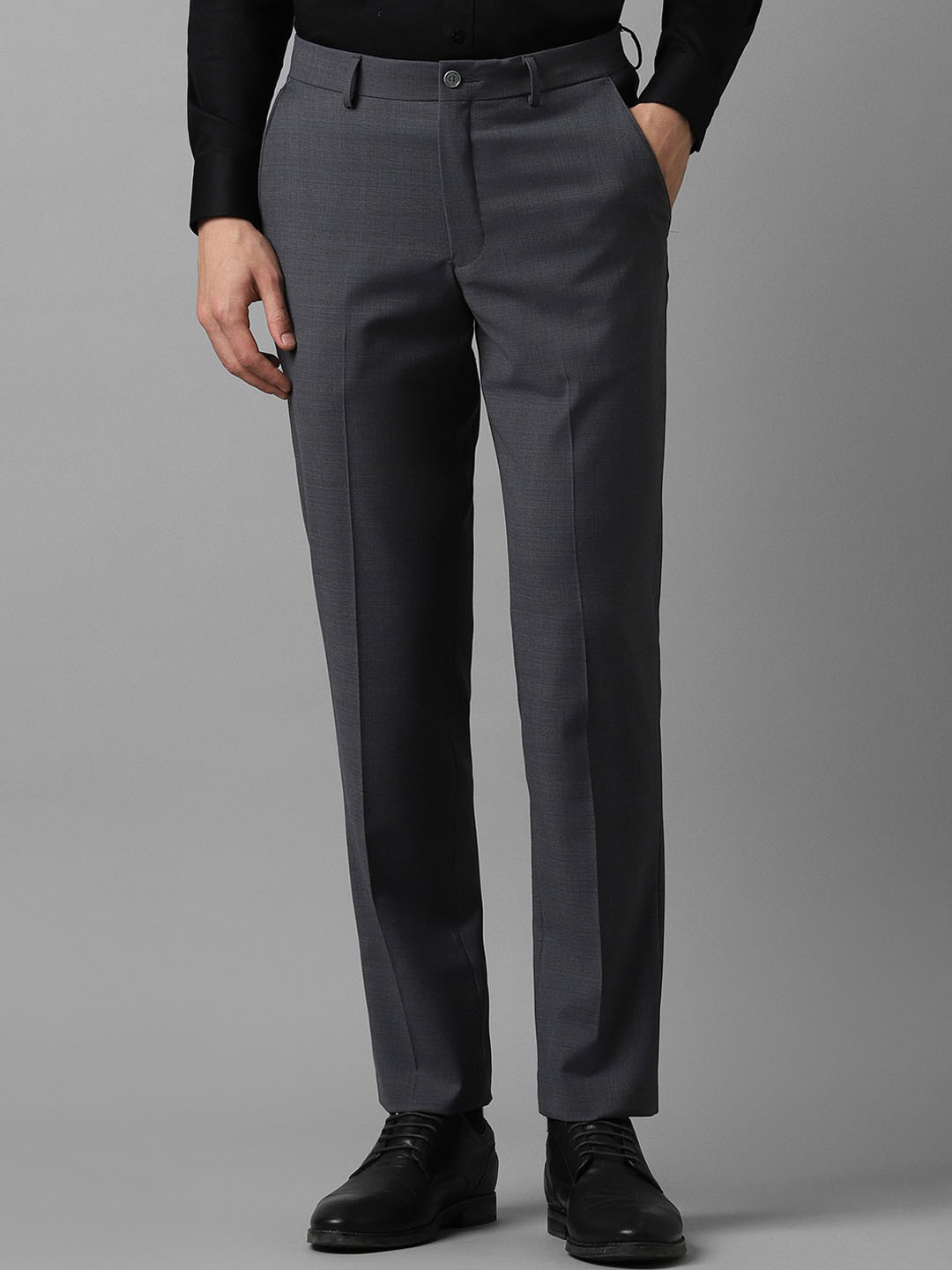 

Louis Philippe Men Slim Fit Trousers, Grey