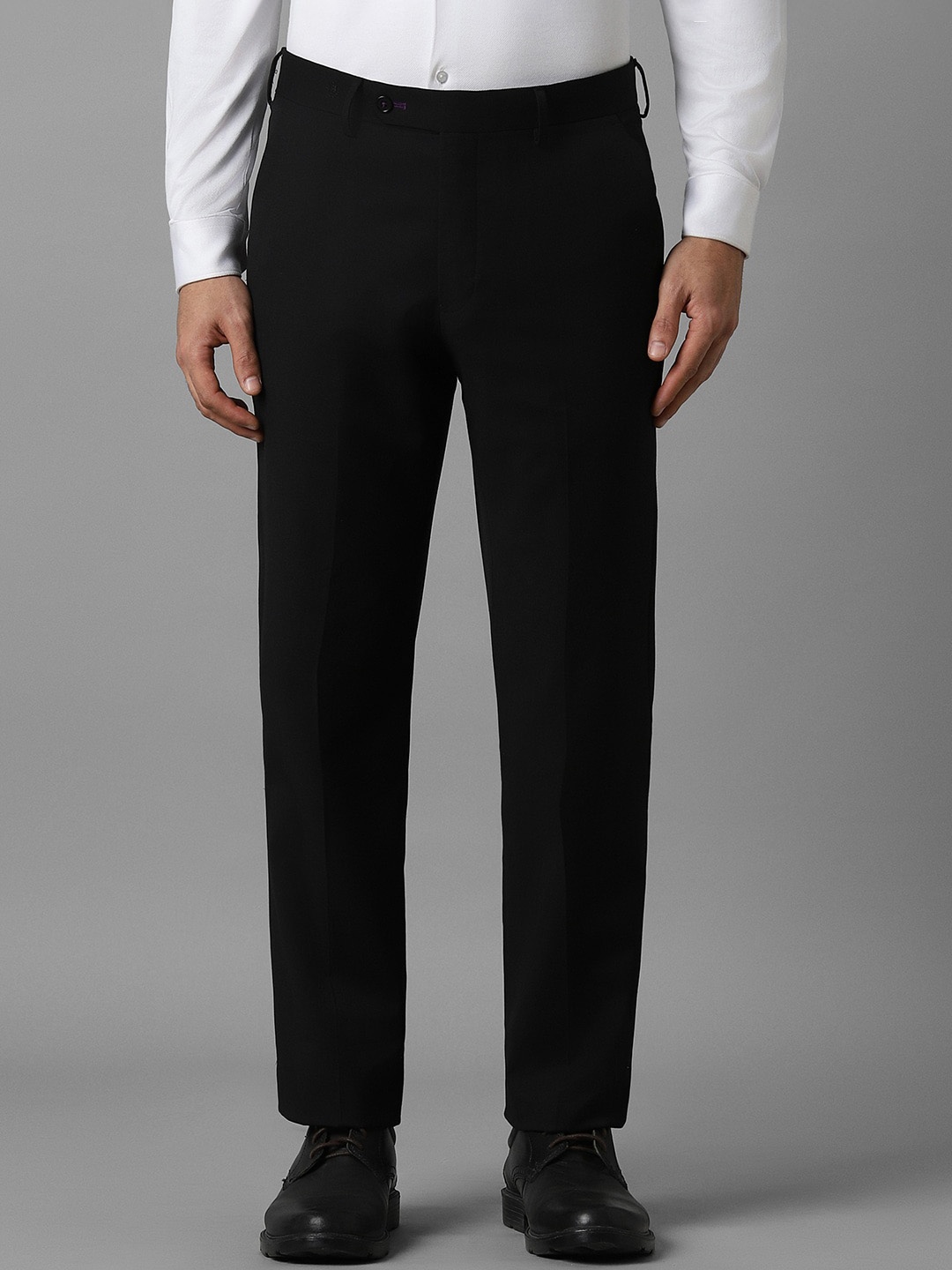 

Luxure by Louis Philippe Men Slim Fit Trousers, Black