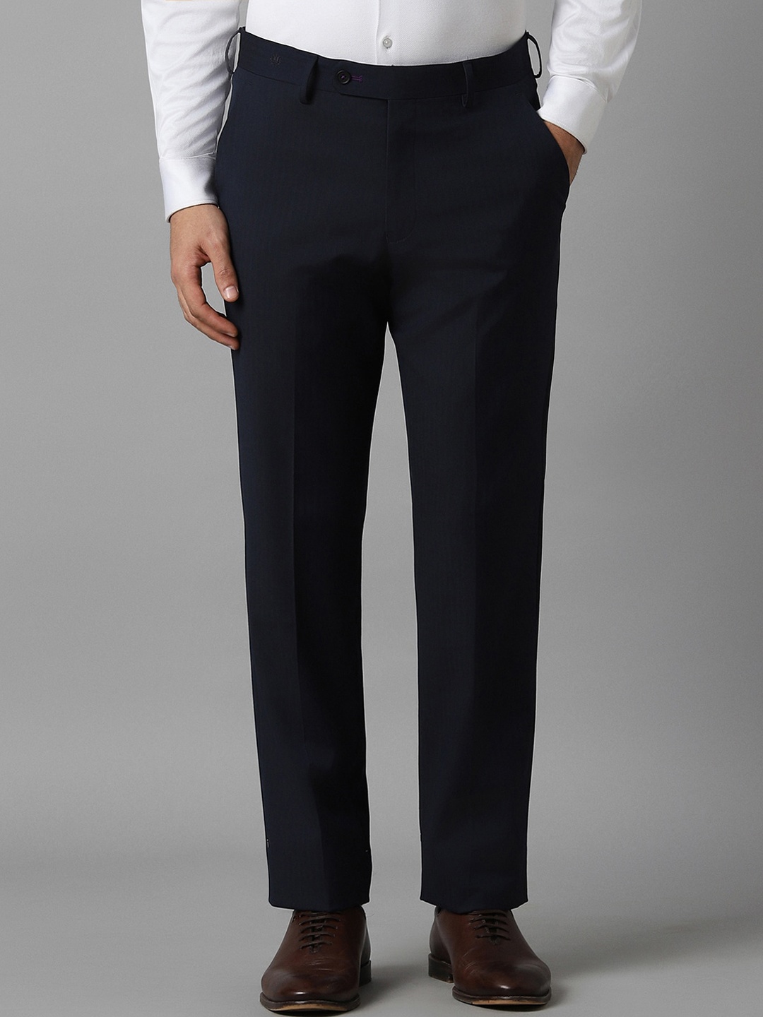 

Luxure by Louis Philippe Men Slim Fit Trousers, Navy blue