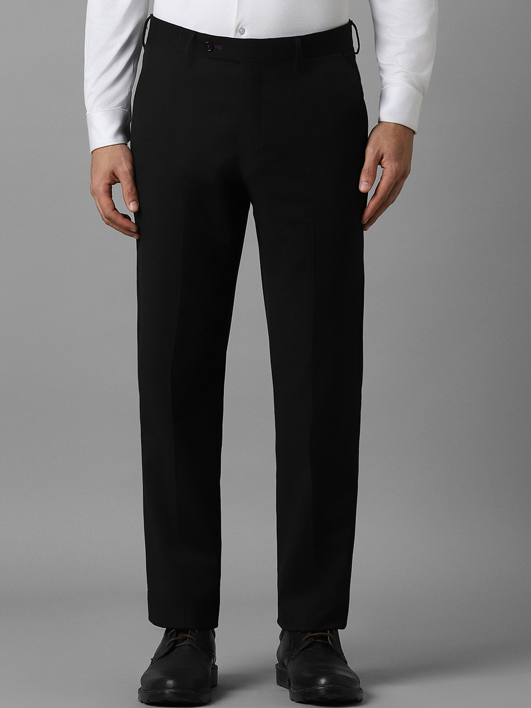 

Luxure by Louis Philippe Men Slim Fit Trousers, Black