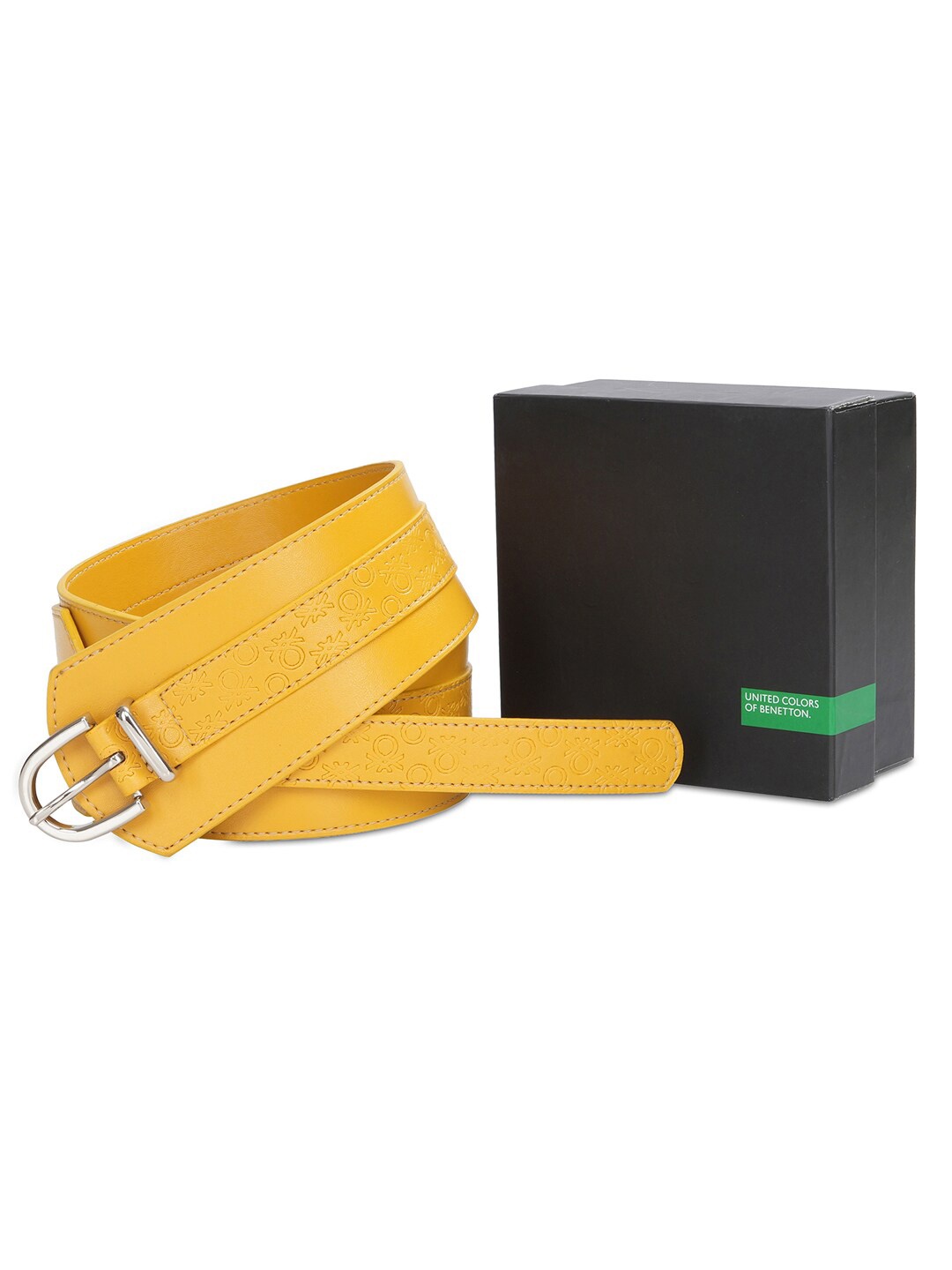 

United Colors of Benetton Women PU Belt, Yellow