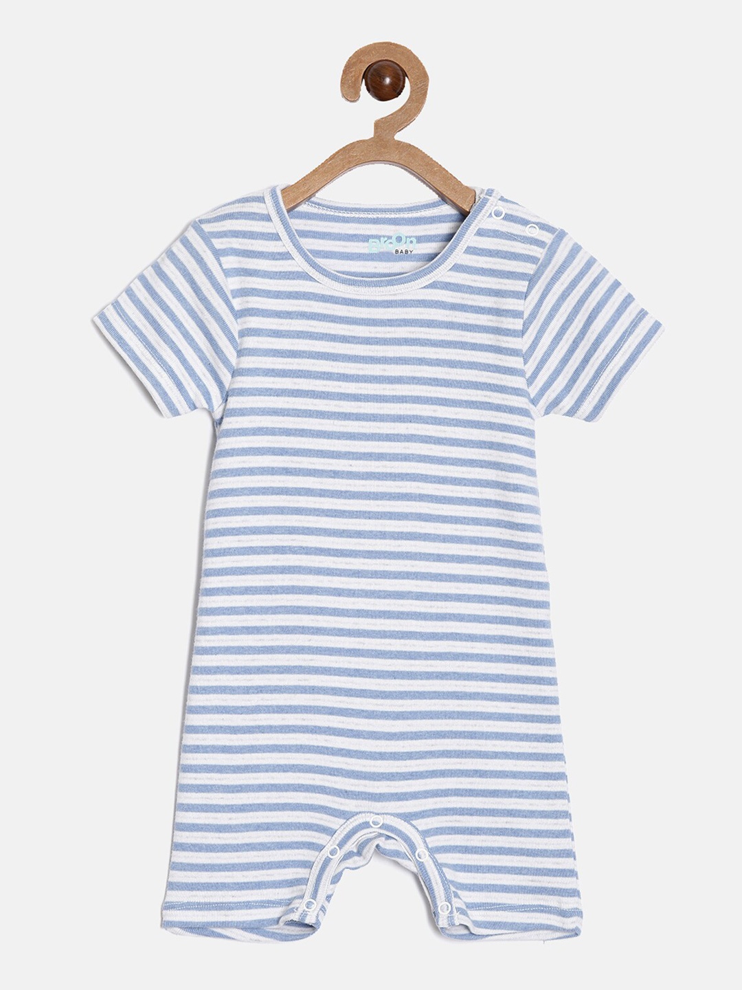 

Broon Infant Boys Printed Organic Cotton Romper, Blue