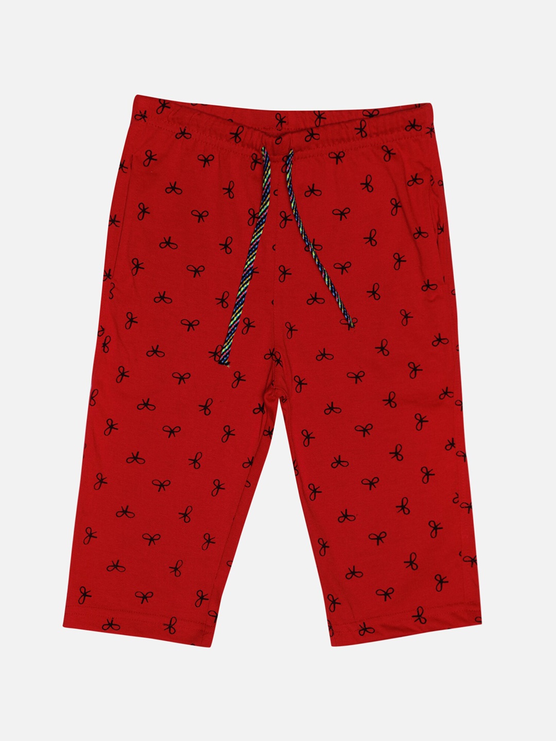 

Bodycare Girls Printed Capris, Red