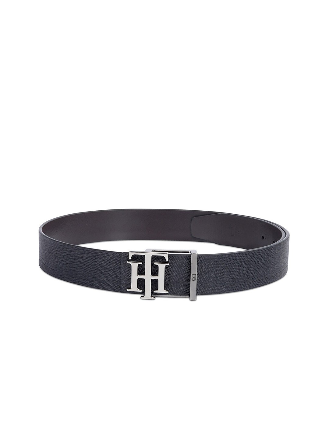 

Tommy Hilfiger Men Textured Leather Reversible Belt, Black
